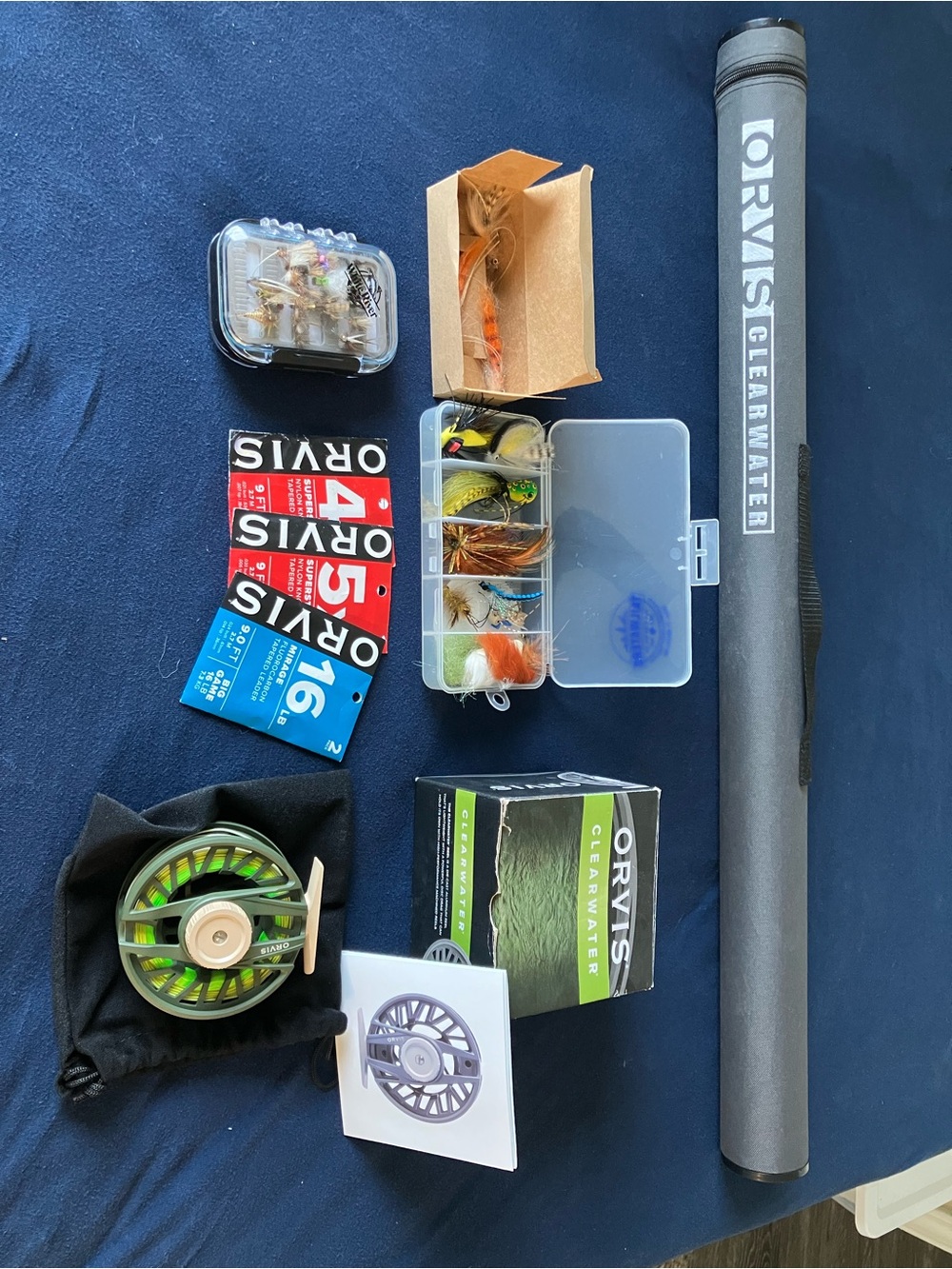 Never Used Orvis Clearwater Combo + Flies